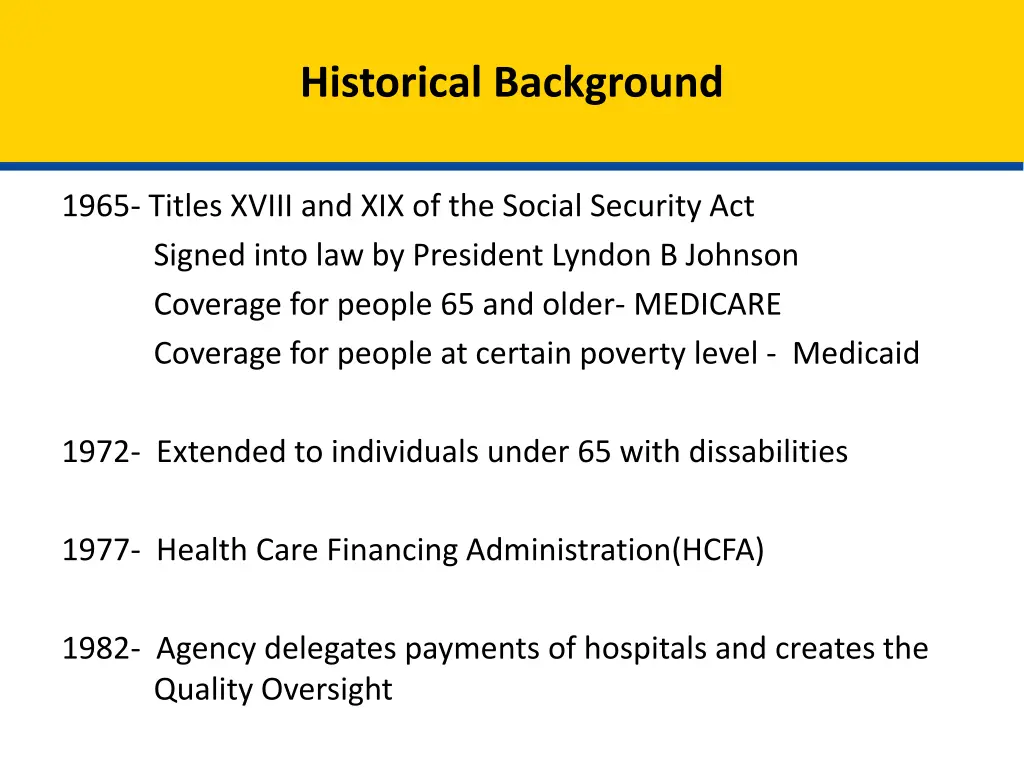 historical background