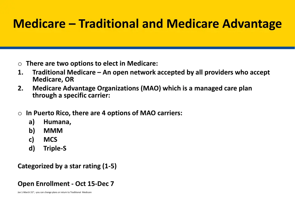 medicare traditional and medicare advantage