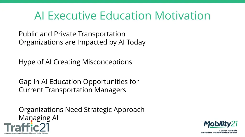 ai executive education motivation