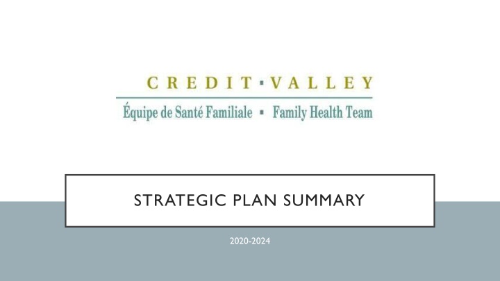 strategic plan summary