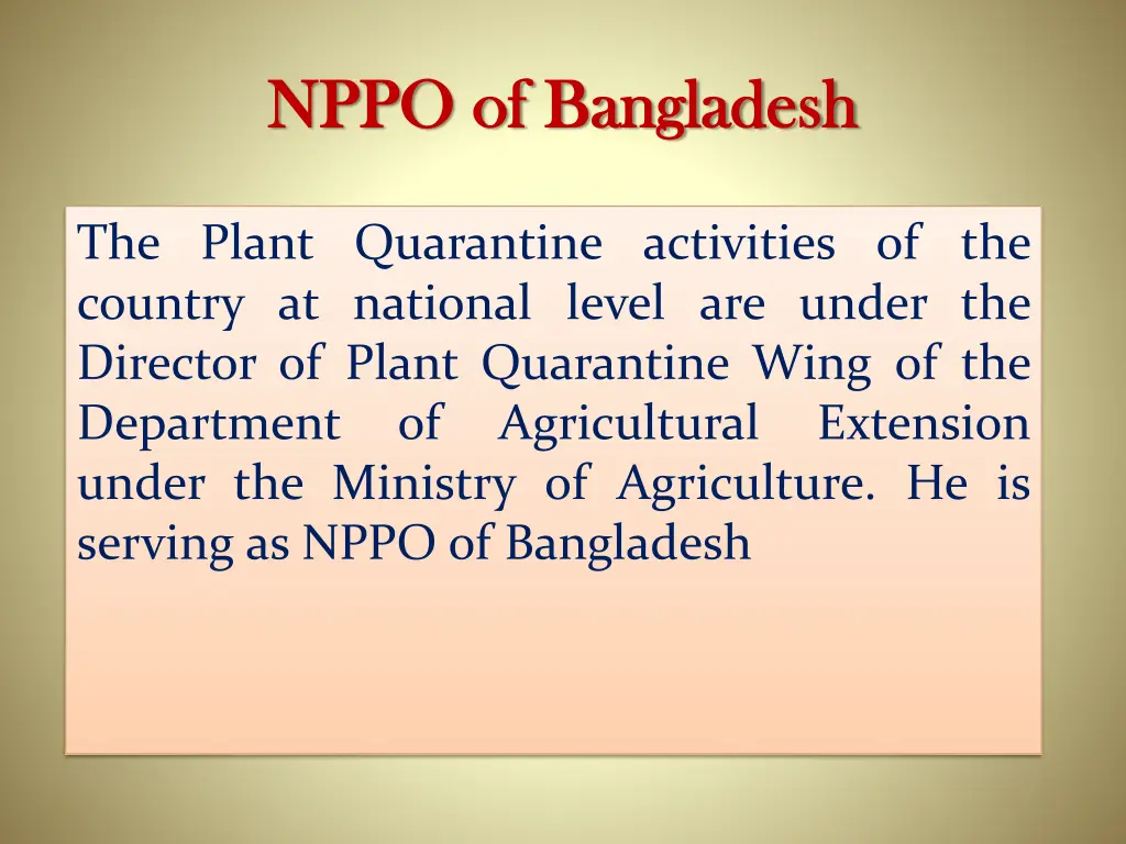 nppo of bangladesh nppo of bangladesh