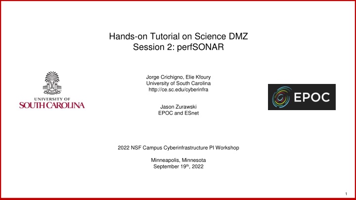 hands on tutorial on science dmz session