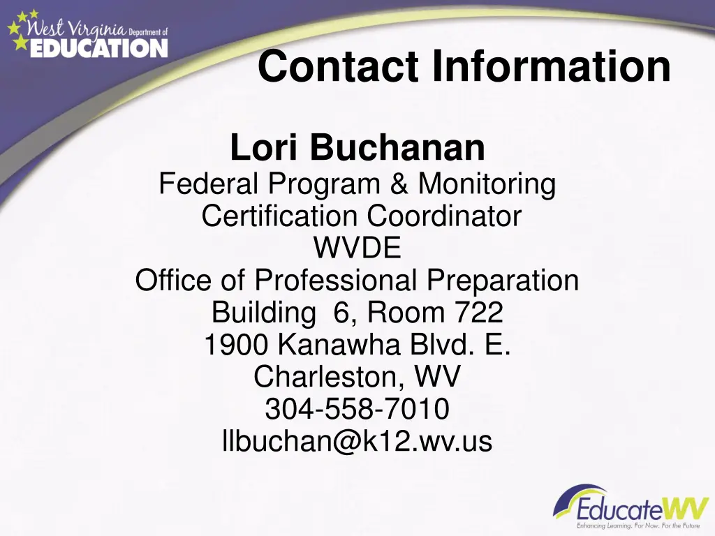 contact information