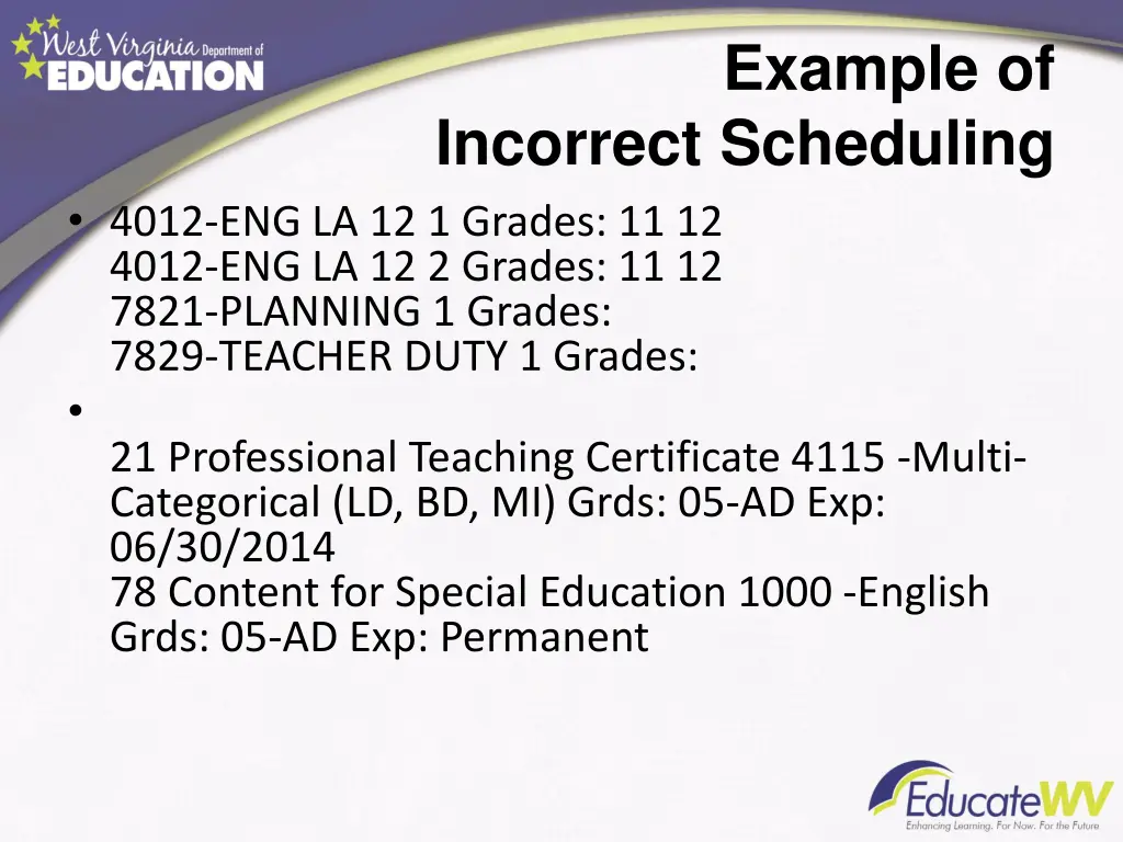 example of