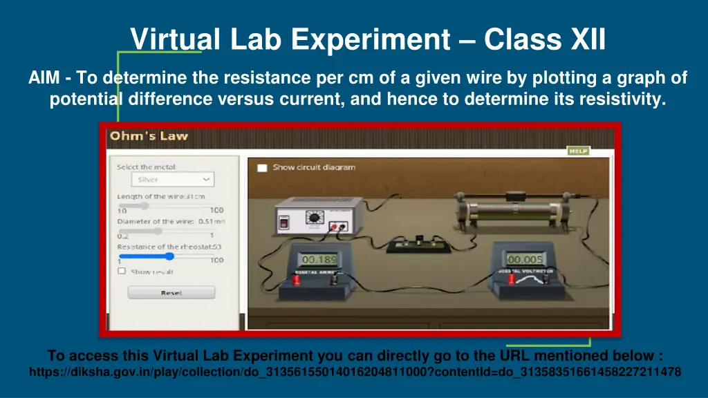 virtual lab experiment class xii 1