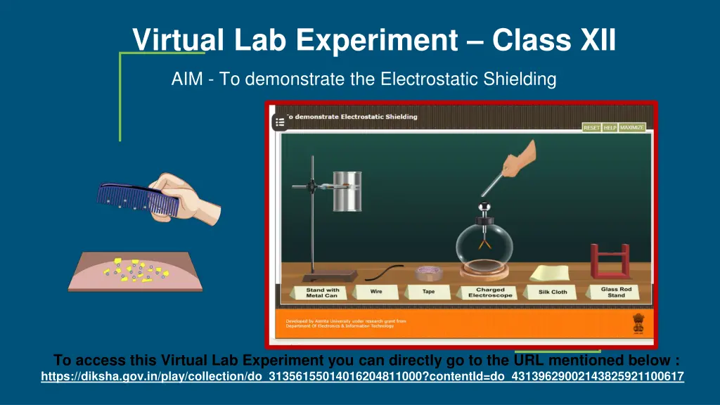 virtual lab experiment class xii