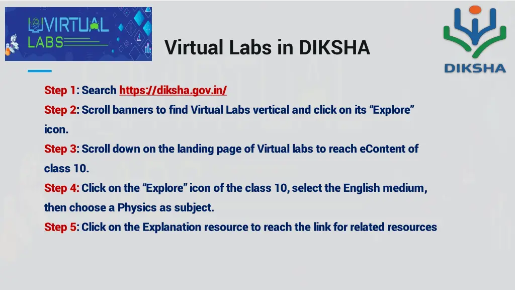 virtual labs in diksha