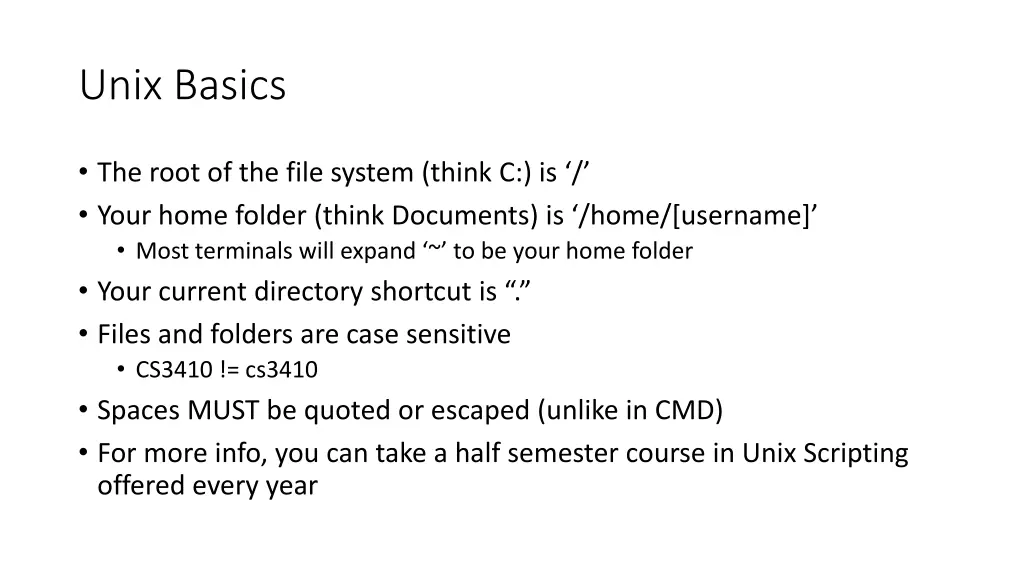 unix basics