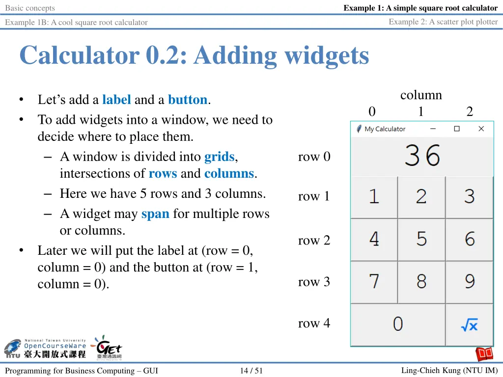 example 1 a simple square root calculator 5