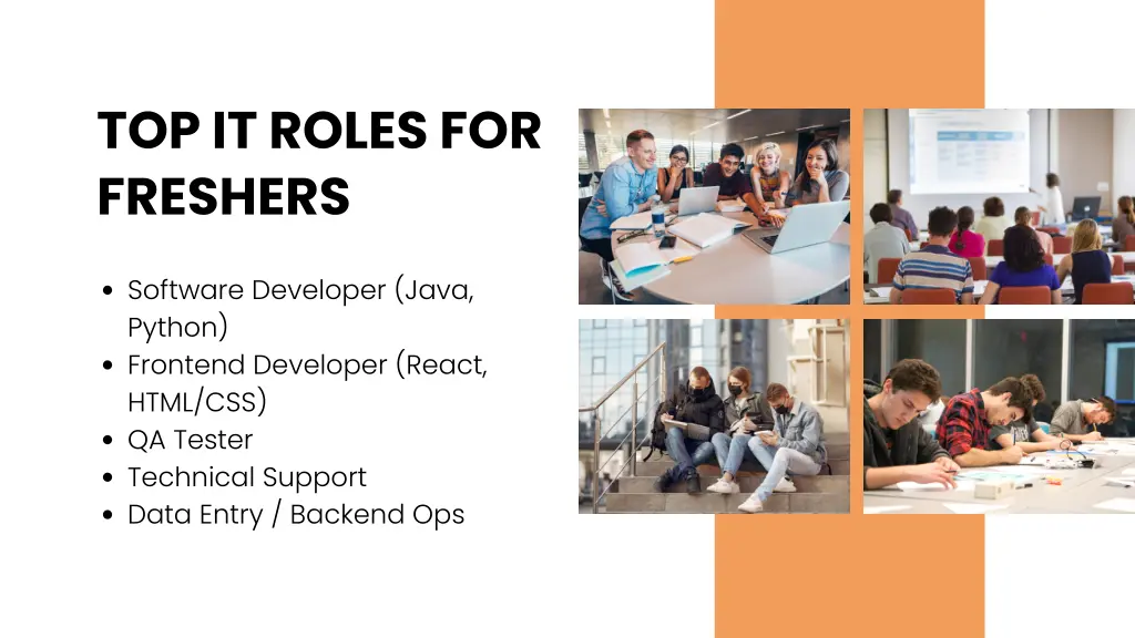 top it roles for freshers