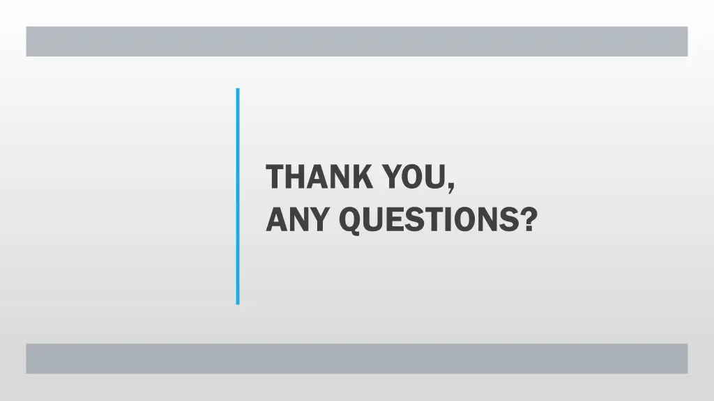 thank you any questions