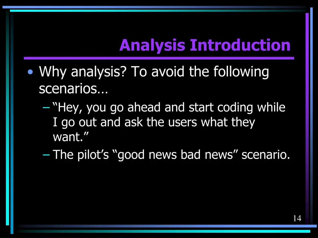analysis introduction