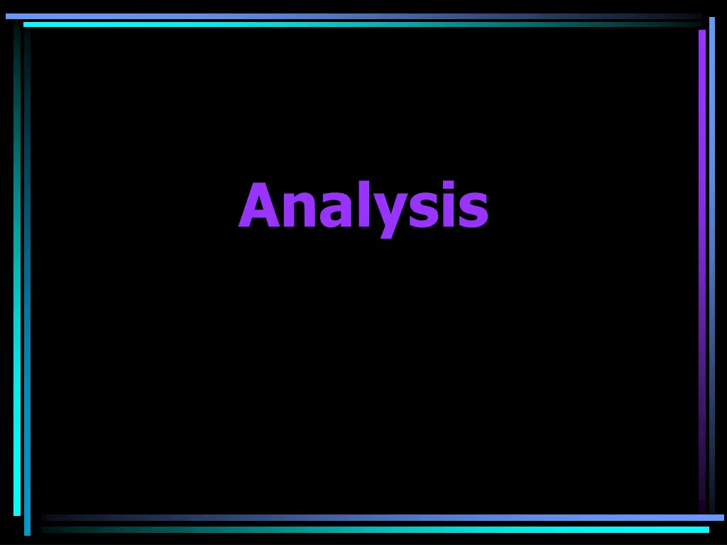 analysis