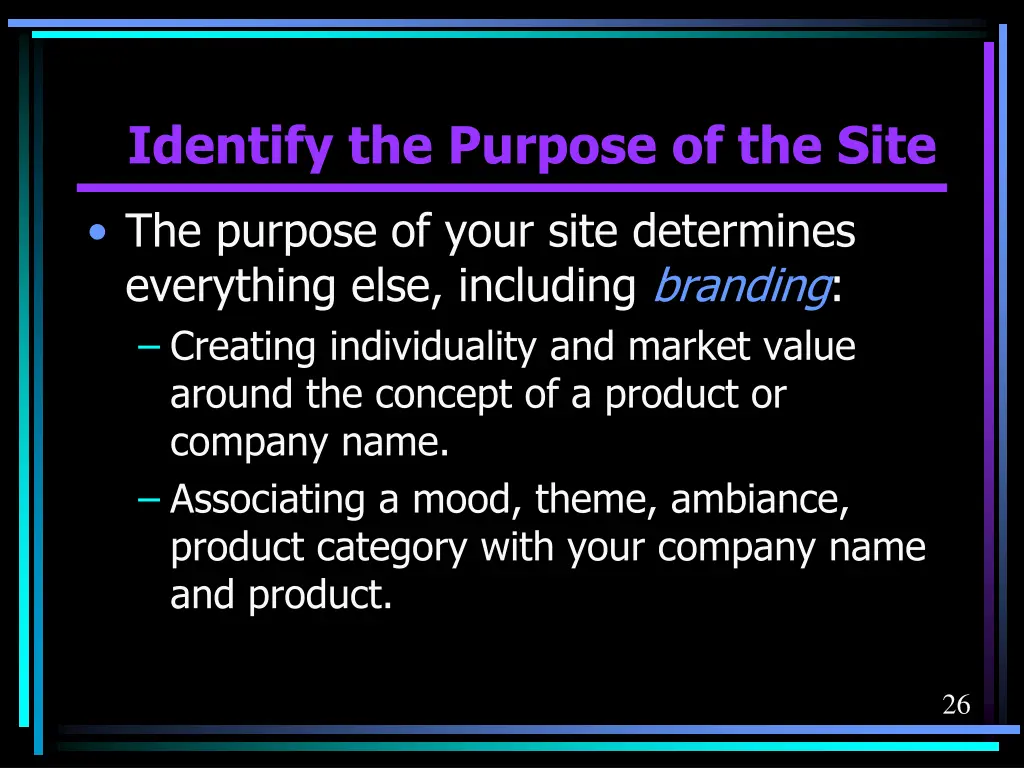 identify the purpose of the site 9
