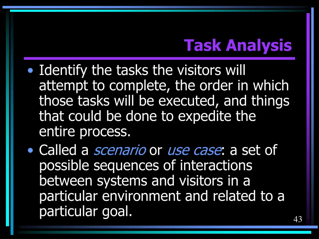 task analysis