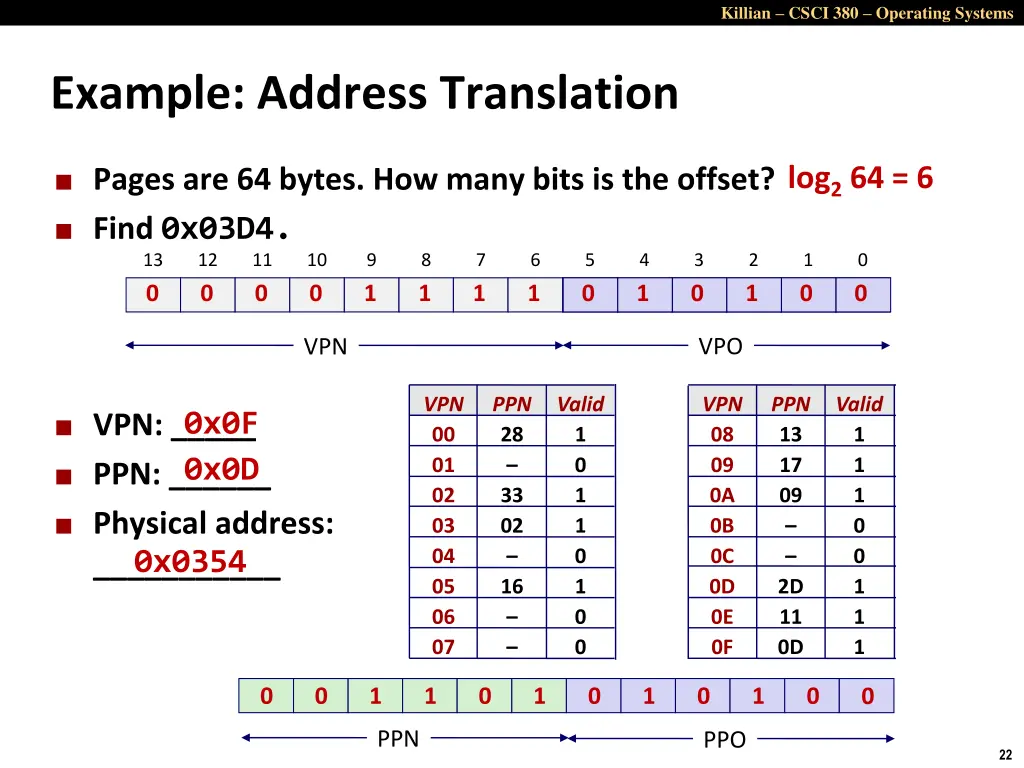 killian csci 380 operating systems 21