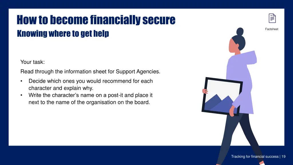 how to become financially secure knowing where