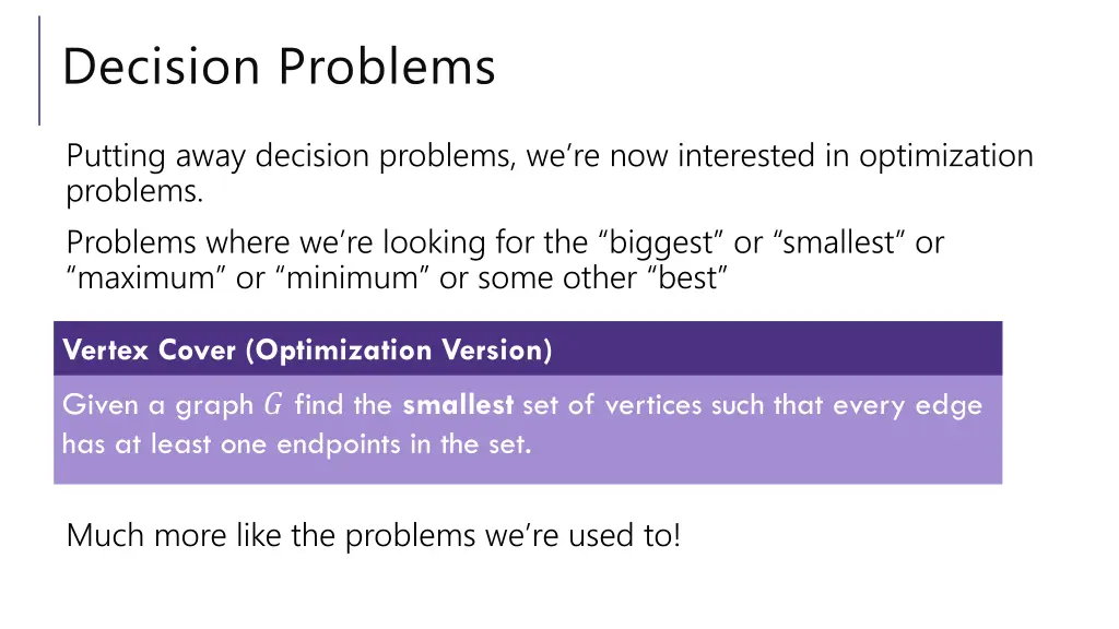 decision problems