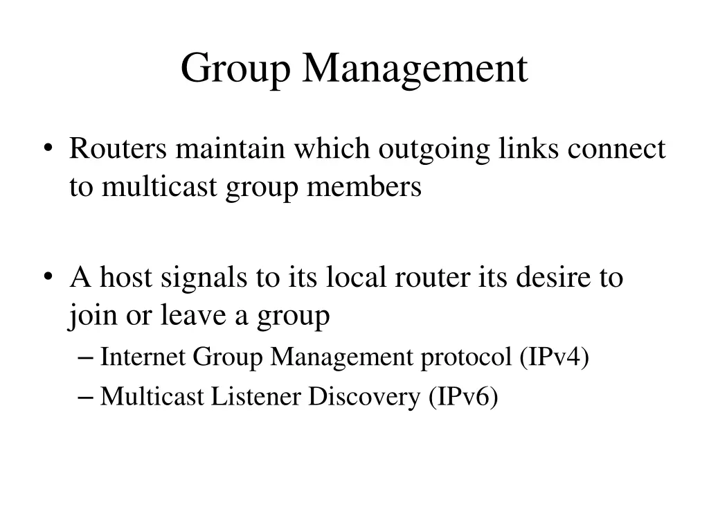 group management