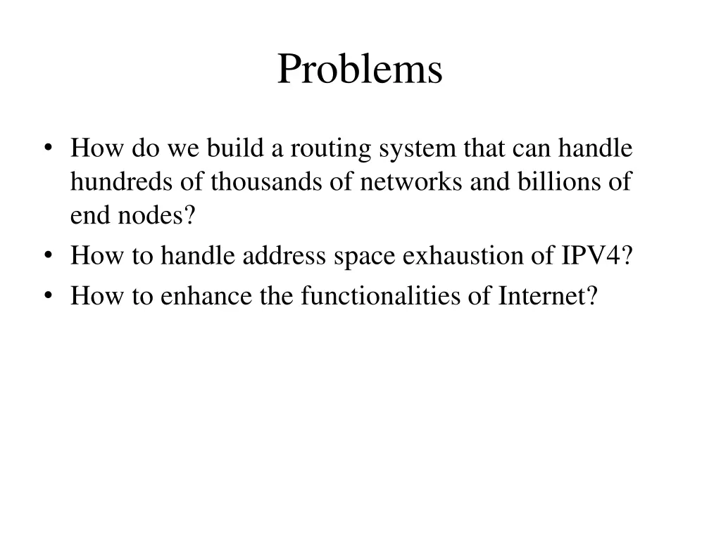 problems