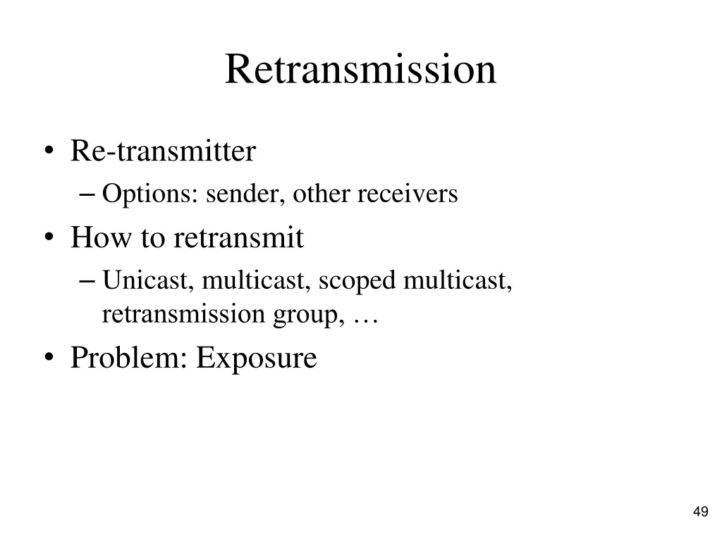 retransmission