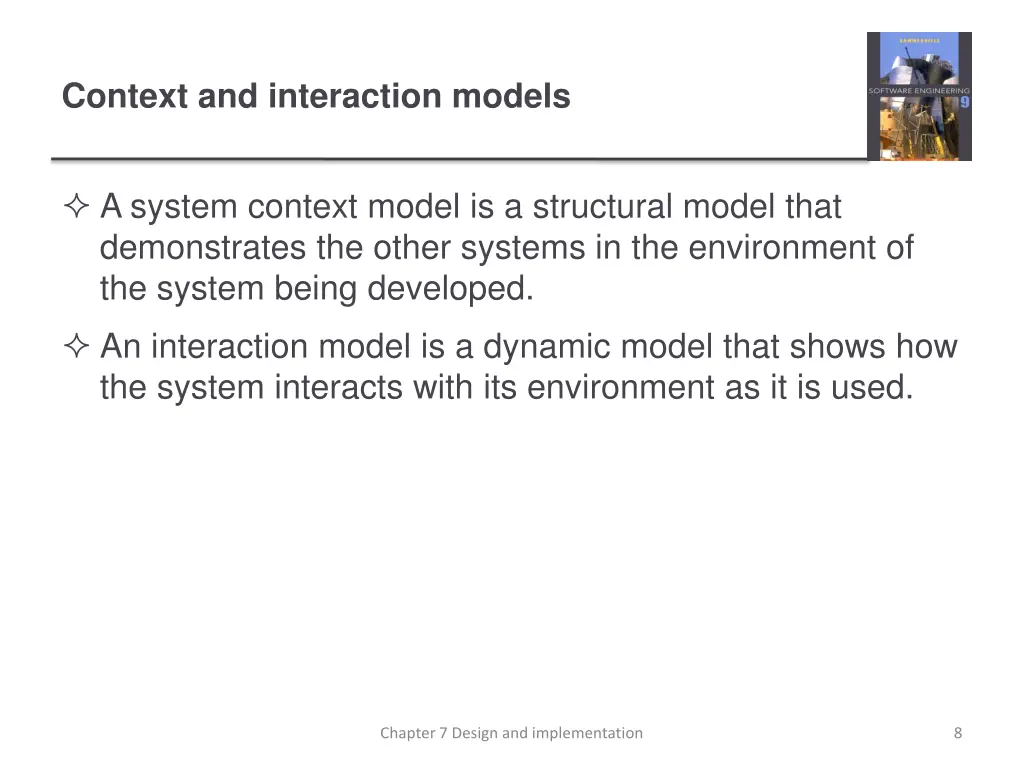 context and interaction models