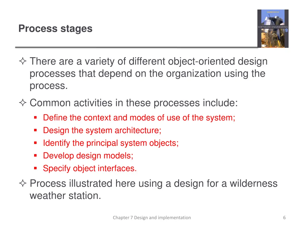 process stages