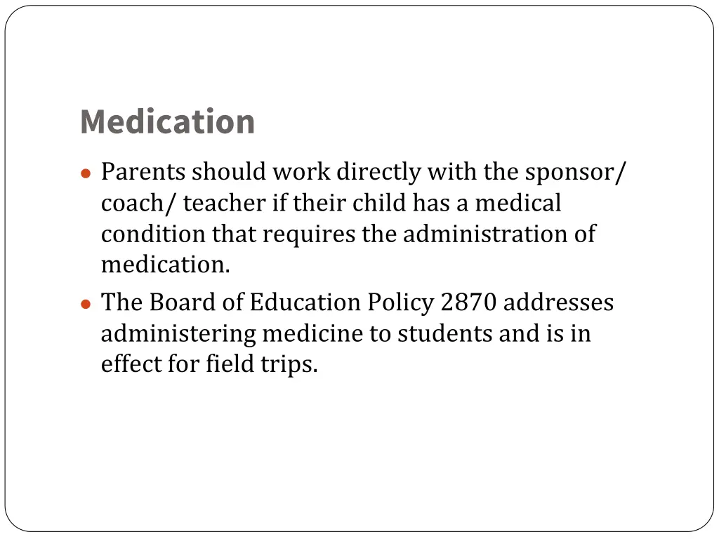 medication