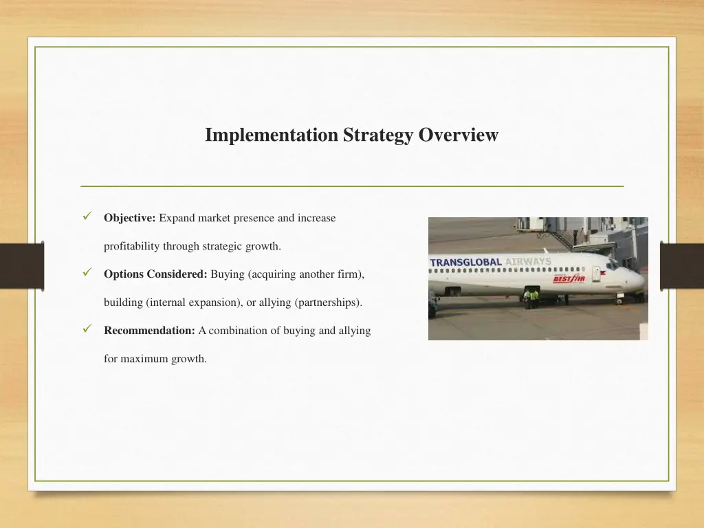 implementation strategy overview