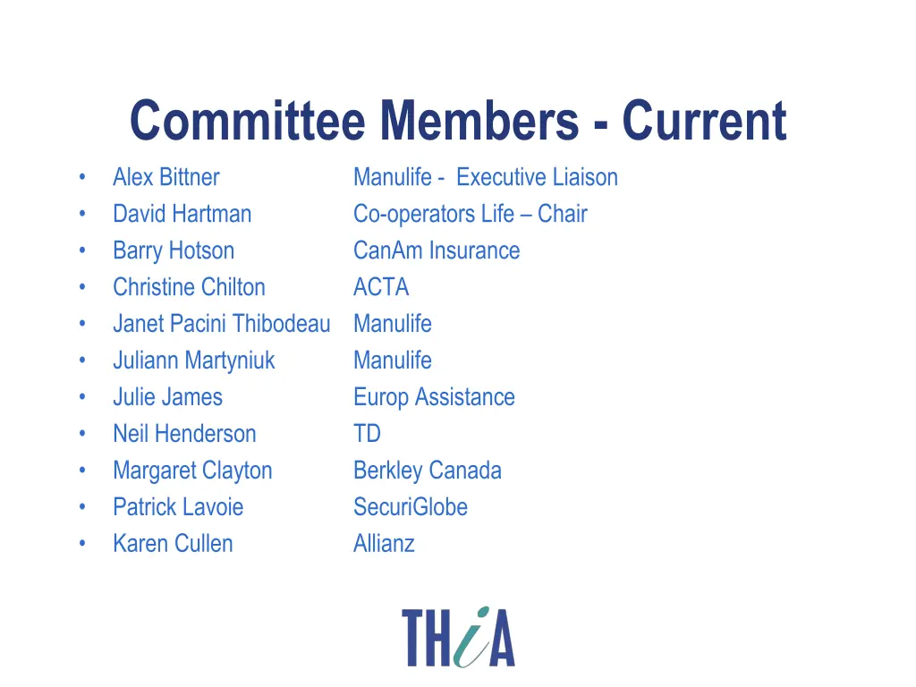 committee members current alex bittner manulife