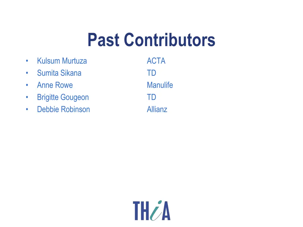 past contributors