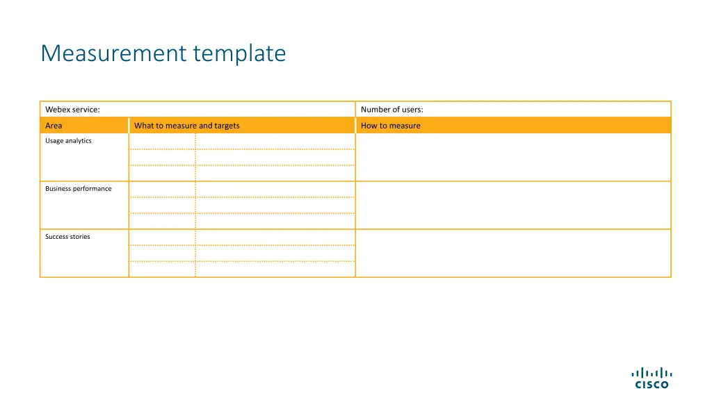 measurement template