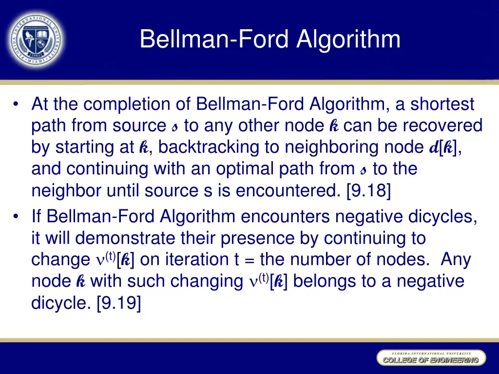 bellman ford algorithm