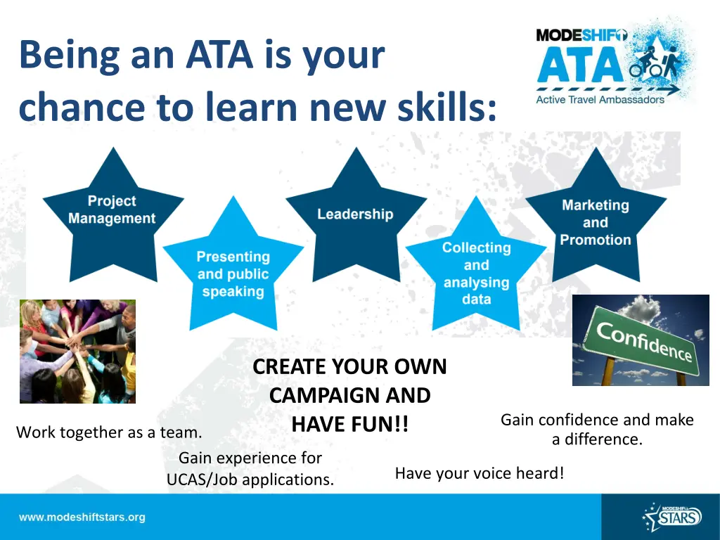 being an ata is your chance to learn new skills