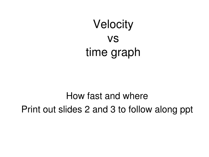 velocity vs time graph