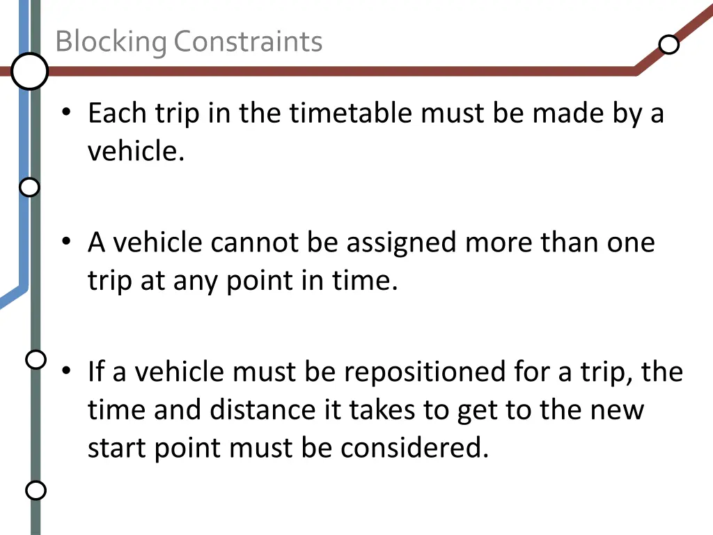 blocking constraints