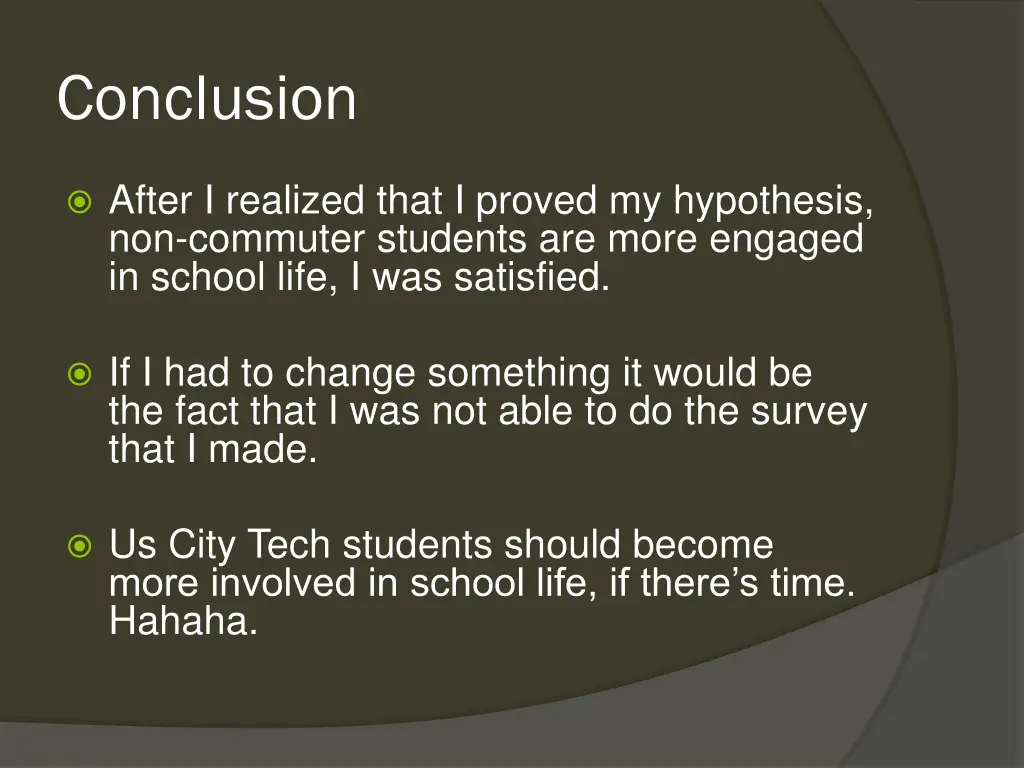 conclusion
