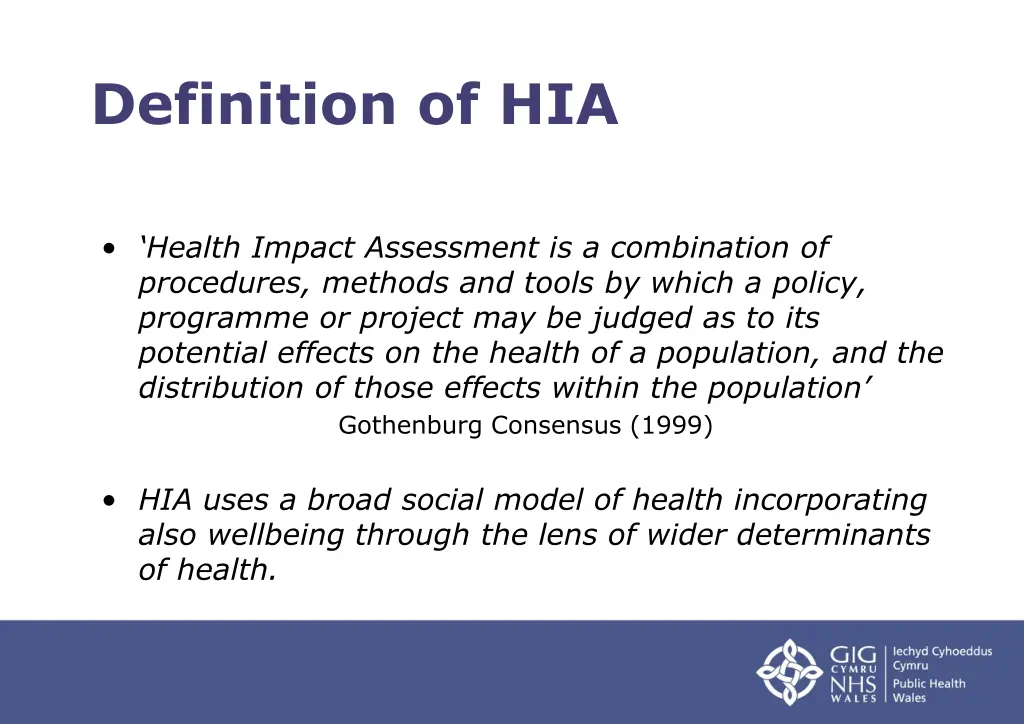 definition of hia