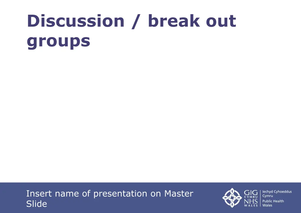 discussion break out groups