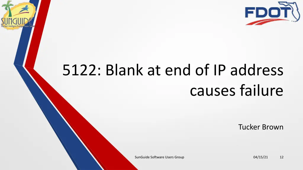 5122 blank at end of ip address