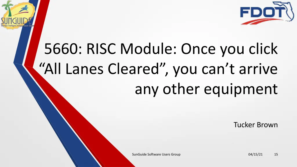 5660 risc module once you click all lanes cleared