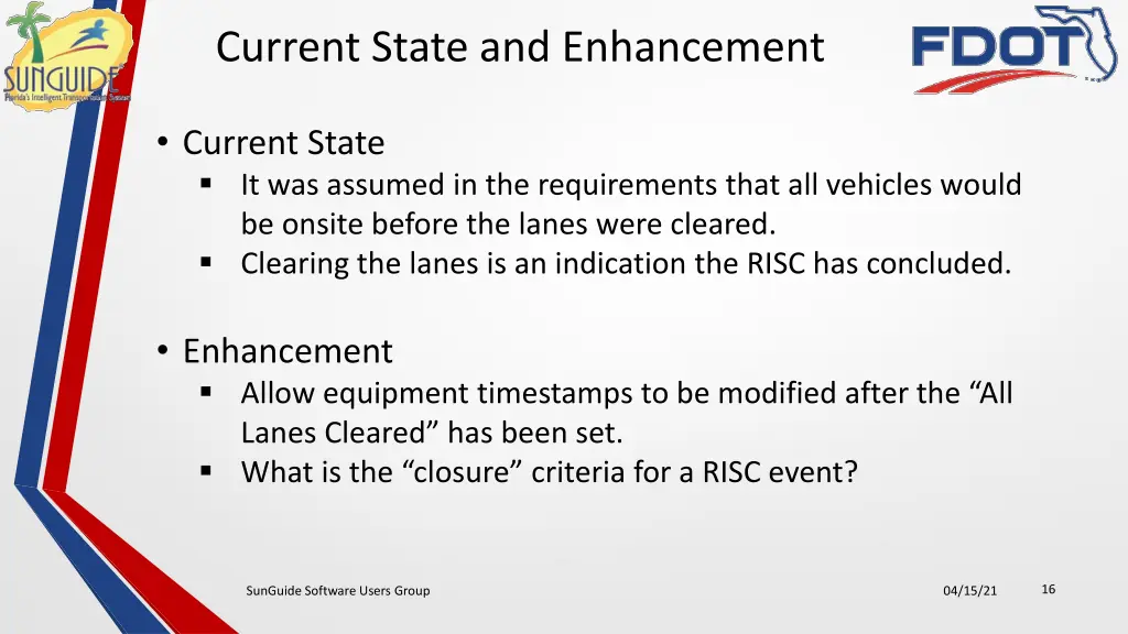 current state and enhancement 1
