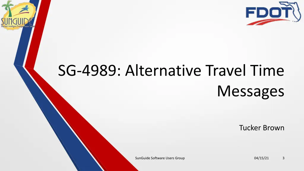 sg 4989 alternative travel time