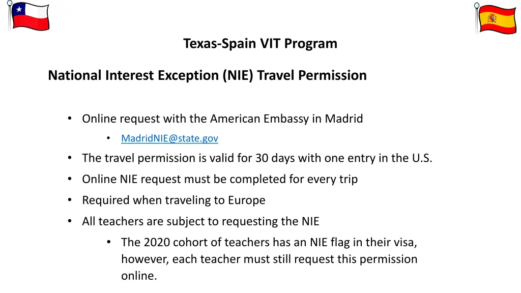texas spain vit program 2