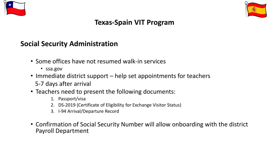 texas spain vit program 8