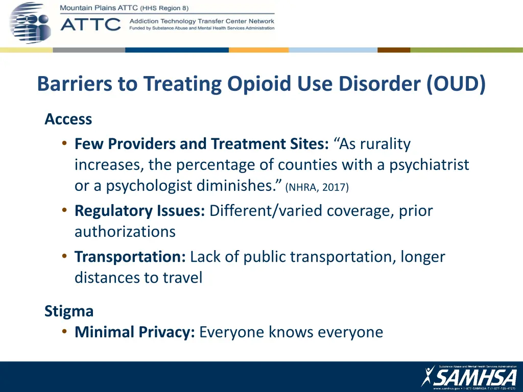 barriers to treating opioid use disorder oud