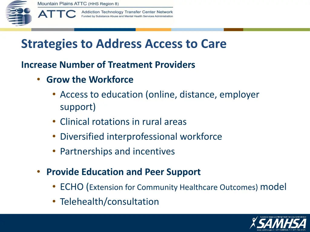 strategies to address access to care