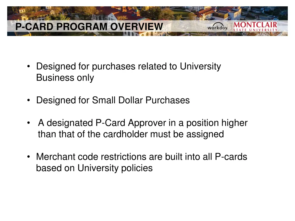 p card program overview