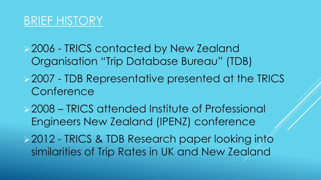 brief history