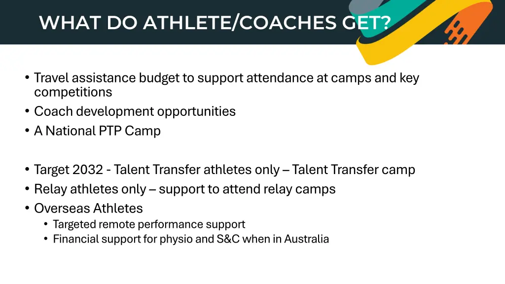 what do athlete coaches get 1